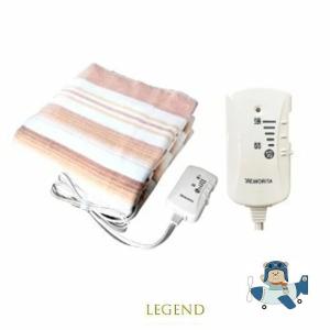 ＜期間限定決算在庫処分＞TMB-K19KS　MORITA  洗える電気掛敷毛布 190×130cm 室温センサー付 ダニ退治 頭寒足熱配線で足元あったか