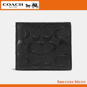 コーチ メンズ 財布 二つ折り財布 コンパクト ID ウォレット