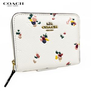 COACH コーチ 花柄 財布 二つ折り財布 ビフォルド ウォレット フローラル プリント C600...