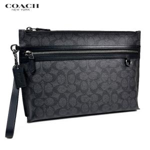 COACH コーチ シグネチャー PVC クラッチバッグ セカンドバッグ