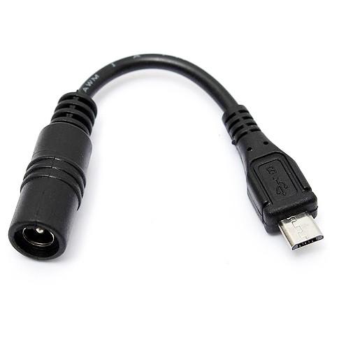 ACアダプター用出力DCプラグ変換アダプター(5.5mm×2.1mm → microUSB) SUC...