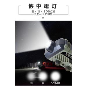 防災ラジオ 4WAY充電 乾電池 手回し充電 ...の詳細画像5