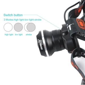 LEDヘッドライト 懐中電灯 乾電池 3モード...の詳細画像1