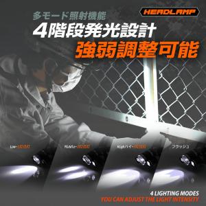 LEDヘッドライト 充電式 電池付 USB充電...の詳細画像1