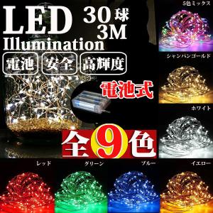 LEDジュエリーライト 電池式 30球3M LEDイルミネーションライト