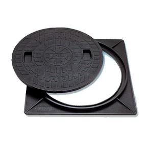 マンホール Joto 丸マス蓋 樹脂製 500型(直径555mm) JM500C-1 ロック付
