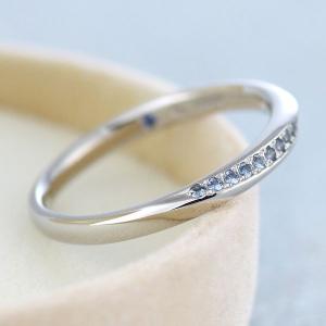 サファイア 指輪 指輪 サファイア リング ペアリング パラジウム スワロフスキー マリッジリング ペアリング ファッション 指輪 セール J104 060003 Suehiro