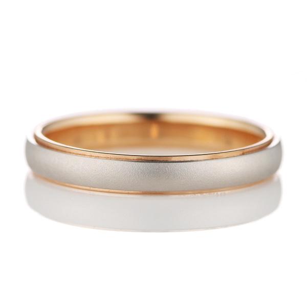 プチマリエ マリッジリング 結婚指輪 プラチナ950 K18ピンクゴールド ローズサファイア入 オー...