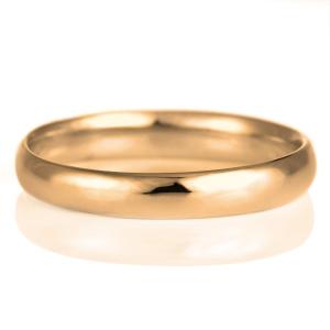 結婚指輪 マリッジリング 18金 ピンクゴールド 甲丸 レディース オーダー｜suehiro