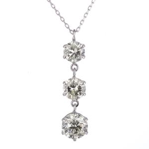 Trilogy（トリロジー） ダイヤモンド ネックレス スリーストーン 1.0ct