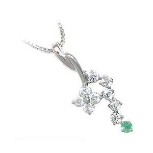 5月誕生石 ネックレス ペンダント レディース レディース ネックレス 天然石 エメラルド 今だけ代引手数料無料 ネックレス M215 Suehiro エメラルドダイヤモンド 高品質の人気