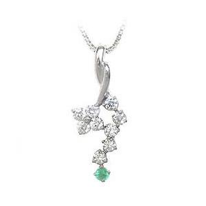5月誕生石 ネックレス ペンダント レディース レディース ネックレス 天然石 エメラルド 今だけ代引手数料無料 ネックレス M215 Suehiro エメラルドダイヤモンド 高品質の人気