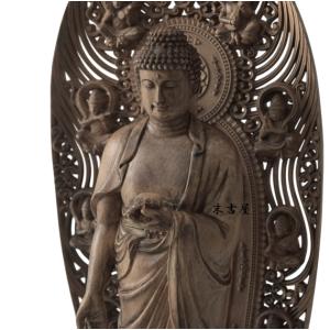 仏教美術 木彫 観音菩薩像 仏像 観音菩薩 観音様 木造 仏像 木彫り 彫刻 像 ご利益 仏教 密教 金