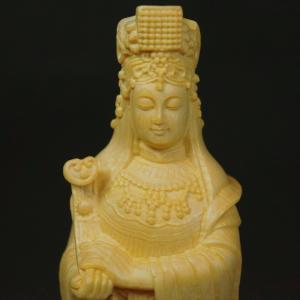 木彫り 仏像 媽祖 置物 フィギュア 媽祖像 媽祖菩薩 仏教美術