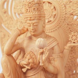 観音菩薩　木彫り　釈迦如来　仏像　置物 観音菩薩 木彫り 釈迦如来 仏像 置物