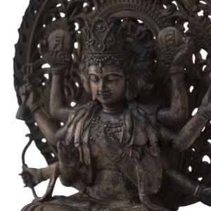 仏像 陶器製 2体組 金仁王像 ア1体とウ1体のセット 規格 大 日本製