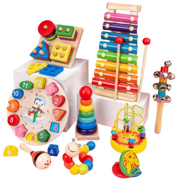 知育玩具 おもちゃ 木のおもちゃセット 出産祝い 0歳 1歳 2歳 3歳 幼児 男女誕生日 プレゼン...