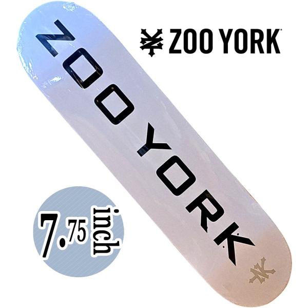 デッキテープ無料 ZOO YORK | OG 95 LOGO DECK WHITE/BLACK 7....