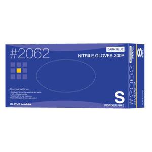 【送料無料】川西工業 ニトリルグローブ 粉無 ダークブルー 300枚入 2062 Sサイズ