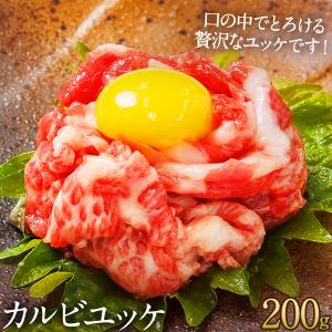 父の日 ギフト プレゼント 馬刺し 馬肉 熊本 直送 鮮馬刺し 200g カルビユッケ 40g×5パック 馬刺 肉 おうちごはん ユッケのたれ付 老舗 菅乃屋 お祝い｜suganoya834