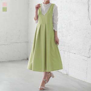 ジャンパースカート ワンピース オールインワン レディース サロペット  Vネック  【lgww-at4159】【即納：1-5営業日】【送料無料】メ込
