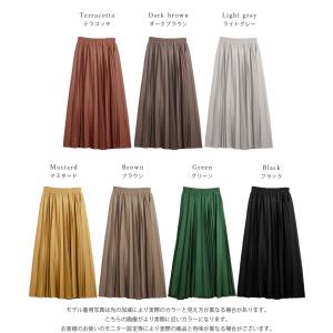 プリーツスカート 選べる丈感 キレイめ Aライ...の詳細画像2