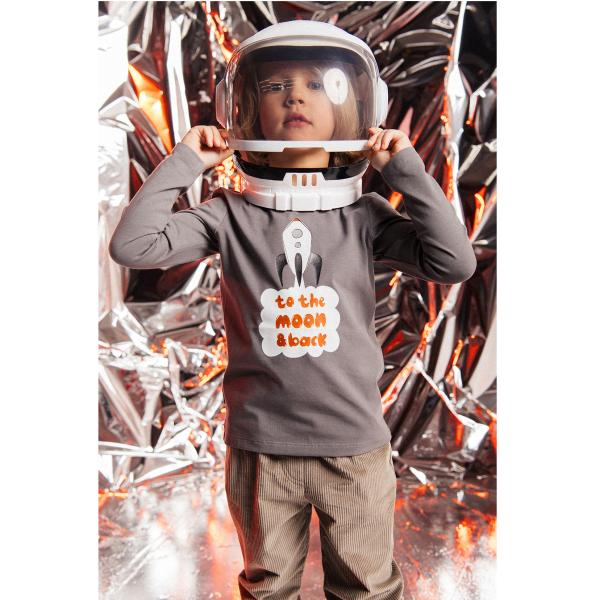 Hebe【ヘベ】'To the Moon&amp;Back' print ロングスリーブTee