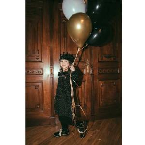 Hebe (ヘベ) Corduroy with dots　ロングスリーブワンピース