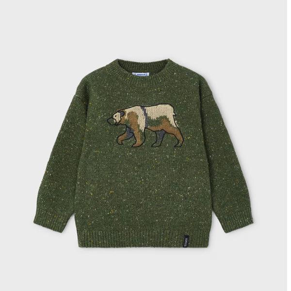 Mayoral (マヨラル) Bear ニットTop　グリーン