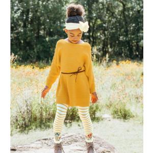 Ruffle Butts【ラッフルバッツ】Golden yellow lace-up　ニットチュニッ...