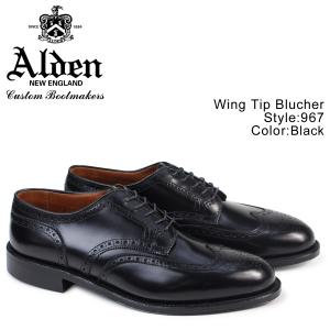 ALDEN オールデン ウィングチップ シューズ WING TIP BLUCHER Dワイズ 967 メンズ｜sugaronlineshop