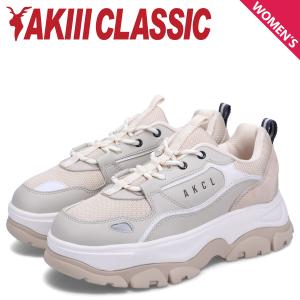 AKIII CLASSIC アキクラシック スニーカー ダッドシューズ アーバン オーバーソール レディース 厚底 URBAN OVER SOLE グレー AKC-0068｜sugaronlineshop