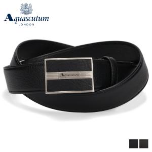 AQUASCUTUM アクアスキュータム ベルト レザーベルト メンズ 本革 日本製 LEATHER BELT ブラック ダーク ブラウン 黒 AQ-4100123L｜sugaronlineshop