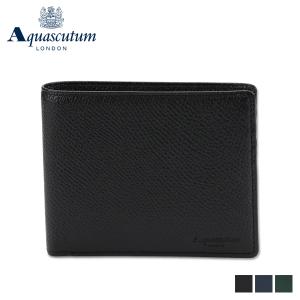 AQUASCUTUM アクアスキュータム 財布 二つ折り リバプール メンズ 本革 撥水 AQ-9200121｜sugaronlineshop