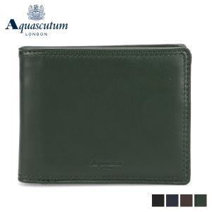 AQUASCUTUM アクアスキュータム 財布 二つ折り サットン メンズ 本革 AQ-WO001｜sugaronlineshop