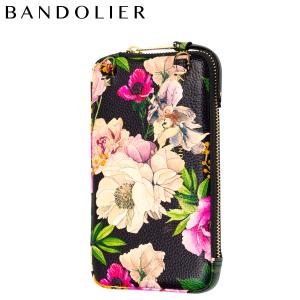 バンドリヤー BANDOLIER ポーチ スマホ 携帯 エキスパンデッド フローラル メンズ レディース EXPANDED FLORAL BLACK POUCH ブラック 黒 21GRA｜sugaronlineshop