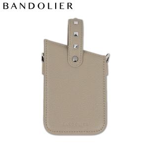 バンドリヤー BANDOLIER スマホケース スマホショルダー 携帯 ショルダー アイフォン エマ フォンポーチ レディース メンズ EMMA PHONE POUCH GREIGE 42EMI｜sugaronlineshop