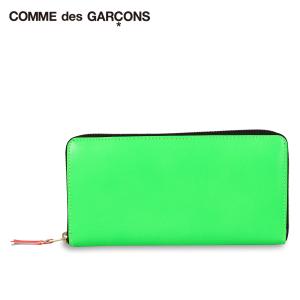 COMME des GARCONS コムデギャルソン 長財布 メンズ レディース ラウンドファスナー 本革 SUPER FLUO グリーン SA0110SF｜sugaronlineshop