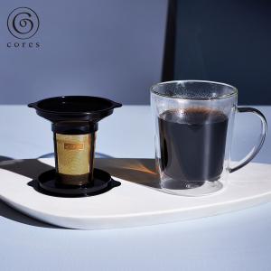 コレス cores マグカップ ゴールドフィルター コーヒーマシーン ダブルウォール マグ 300ml 保温 ブランド C412 母の日｜sugaronlineshop