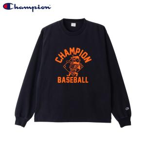 Champion チャンピオン Tシャツ 長袖 ロンT カットソー メンズ ロゴ LONG SLEEVE T-SHIRT ブラック オフホワイト ネイビー C3-C408