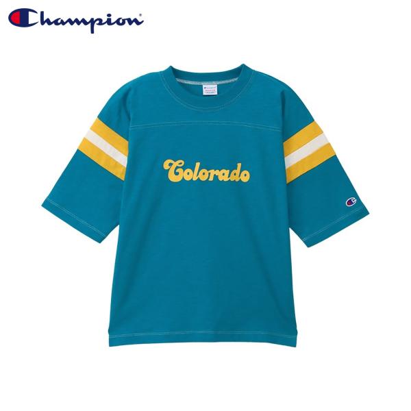 Champion チャンピオン Tシャツ 半袖 フットボール レディース キシリトール加工 リラック...
