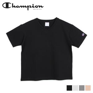 Champion チャンピオン Tシャツ 半袖 レディース V NECK T-SHIRT ブラック ホワイト グレー ブラウン 黒 白 CW-M323｜sugaronlineshop