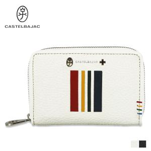 CASTELBAJAC カステルバジャック 財布 二つ折り財布 クワトロ メンズ レディース 本革 ラウンドファスナー ブラック ホワイト 5862｜sugaronlineshop