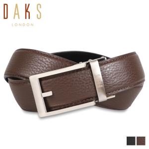 ダックス DAKS ベルト メンズ 本革 LEATHER BELT ブラック ダークブラウン 黒 DB16210｜sugaronlineshop