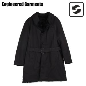 ENGINEERED GARMENTS エンジニアド ガーメンツ コート アウター メンズ リバーシブル SHAWL COLLAR REVERSIBLE COAT ブラック 黒 19FD019｜sugaronlineshop