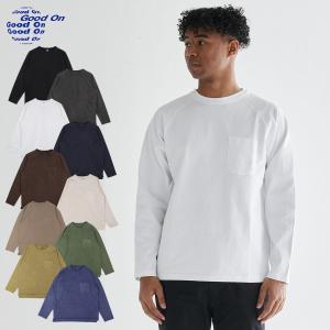 グッドオン Good On Tシャツ 長袖 ロンT カットソー メンズ レディース Uネック LS HVY RAGLAN PK TEE GOLT1805｜sugaronlineshop