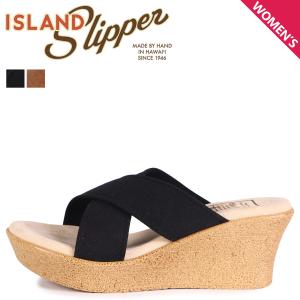 ISLAND SLIPPER アイランドスリッパ プラットフォーム サンダル スライドサンダル レディース スエード PLATFORM ブラック ブラウン 黒 P223UNS｜sugaronlineshop