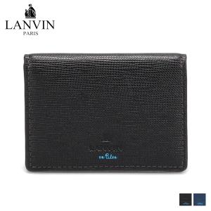 LANVIN en Bleu ランバンオンブルー パスケース カードケース ID 定期入れ メンズ レディース 本革 PASS CASE 522607｜sugaronlineshop