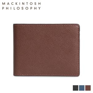 MACKINTOSH PHILOSOPHY マッキントッシュ フィロソフィー 財布 二つ折り メンズ 本革 ブラック ネイビー チョコ 黒 MAP710015｜sugaronlineshop