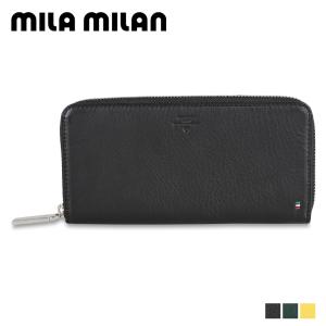 ミラ・ミラン mila milan 財布 長財布 ピスタ メンズ レディース ラウンドファスナー 本革 PISTA ブラック グリーン イエロー 254625｜sugaronlineshop